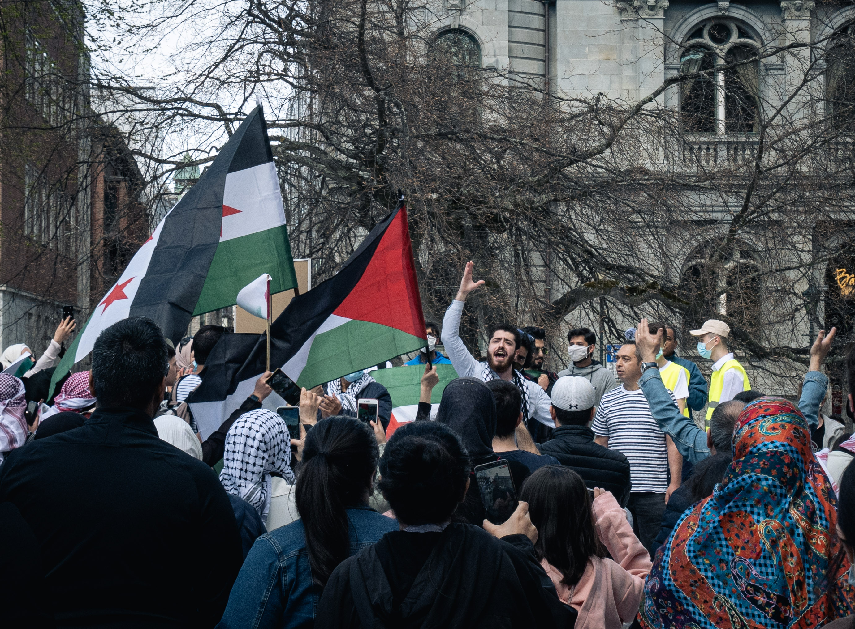 Demonstrasjon til støtte for palestinernes kamp i Trondheim